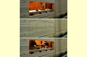 完成した可動縁台